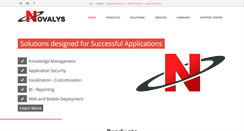 Desktop Screenshot of novalys.net