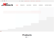 Tablet Screenshot of novalys.net